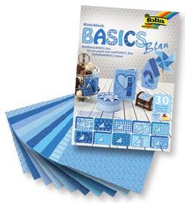 Zestaw Basics zawiera 30 arkuszy: 10 ark. - 270 g/m 2, 10 ark.
