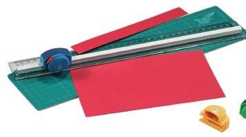 Trymer do cięcia papieru Trymer / tektura falista Do papieru o gramaturze do 170 g 3 wymienne ostrza: fala, linia przerywana oraz