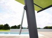 Za pomocą dźwigni easy-go w wariancie flex mogą Państwo obrócić parasol markizy do 335 stopni aby mieć cień tam, gdzie potrzeba. Wąska kolumna z łatwością uniesie designerską markizę markiluxa.