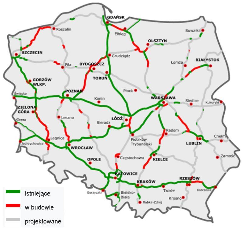 45 Gospodarka turystyczna w Polsce w układzie wojewódzkim w latach - VI. INFRASTRUKTURA TRANSPORTOWA W r. kierowcy podróżujący po terenie Polskie mieli do dyspozycji bez mała 420 tys.