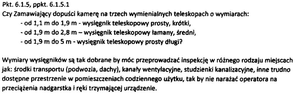Zamawiający dopuszcza urządzenie o parametrach zaproponowanych w pytaniu.