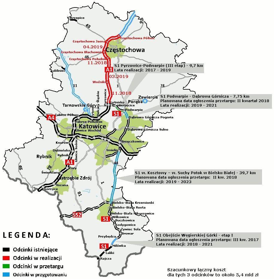 25 października 2012 r. (Dz.U.Woj.Śl. z 2012 r., poz. 5424): Na rysunku planu został wskazany przybliżony przebieg obwodnicy południowej Bierunia.