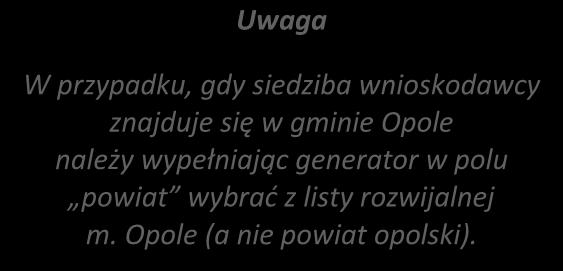 1.8 Partnerstwo w projekcie Pola automatycznie uzupełniane przez system po uprzednim zaznaczeniu przez wnioskodawcę pól przy tworzeniu nowego pliku wniosku o dofinansowanie.