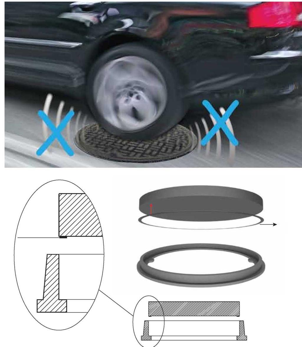 PIERŚCIEŃ ABSORBUJĄCY DŹWIĘK Gumowy pierścień absorbujący dźwięk. Materiał o znakomitych właściwościach absorbuje dźwięk uderzeń.