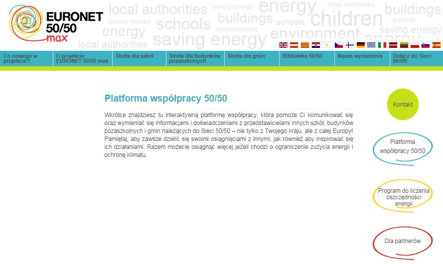 Platforma współpracy 50/50 Celem interaktywnej platformy współpracy jest komunikacja oraz