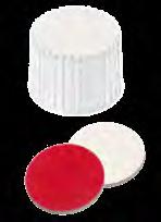 (1) Silikon kremowy/czerwony PTFE, Ultraclean 55 shore A 1,5 100 7.630 256 (2) Silikon kremowy/czerwony PTFE, Ultraclean, biała nakrętka 55 shore A 1,5 100 7.