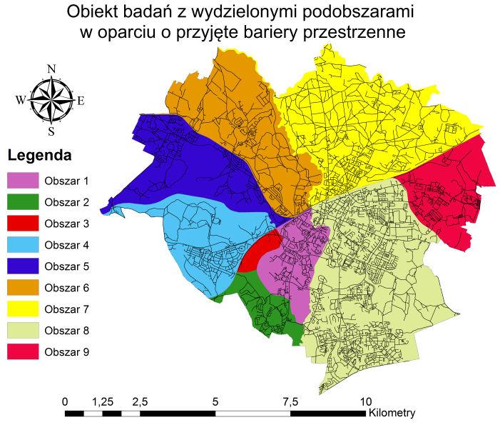 DOSTÊPNOŒÆ KOMUNIKACYJNA W ANALIZACH SIECIOWYCH W PRZESTRZENIACH