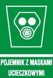 Pojemnik z maskami ucieczkowymi Rękaw ratowniczy