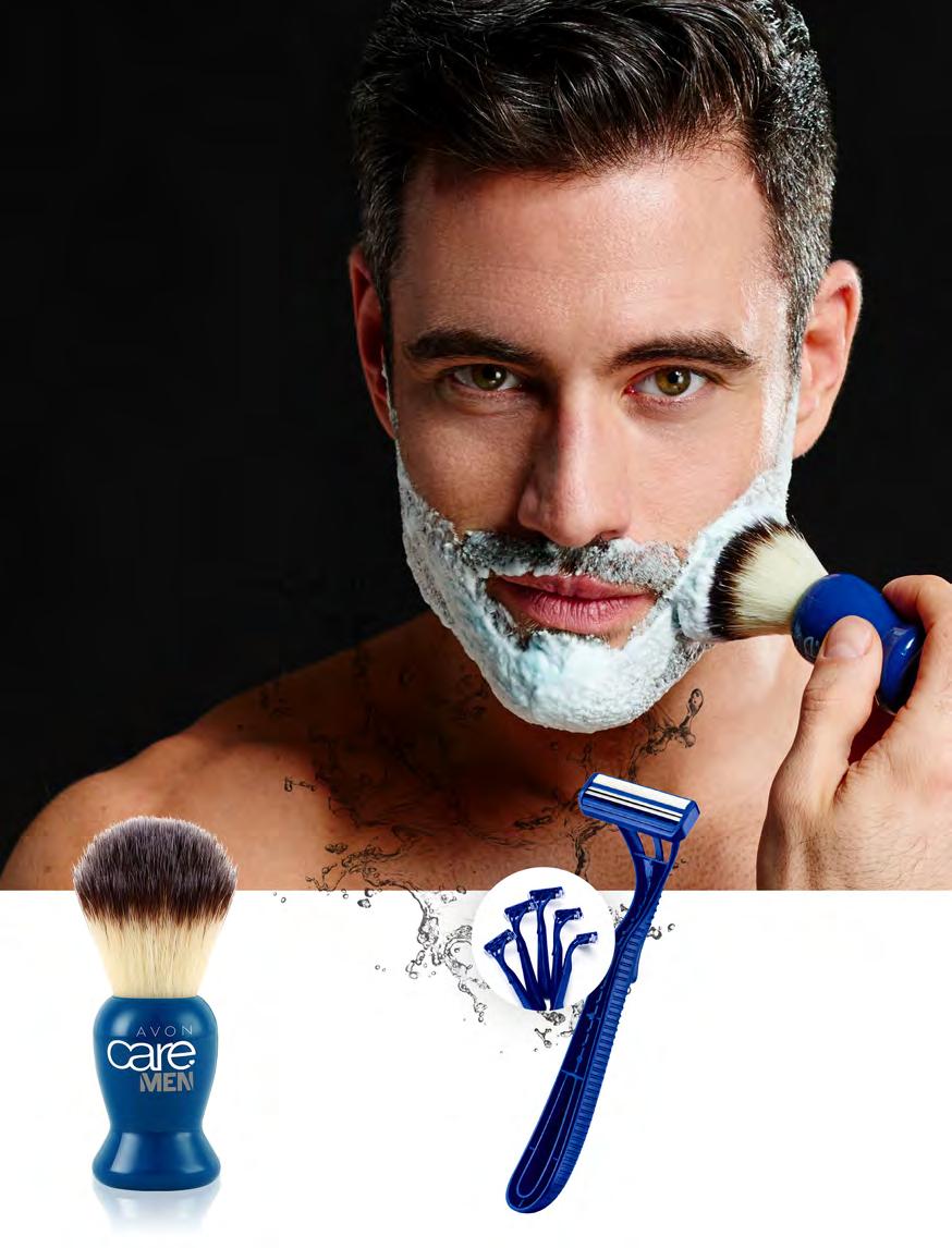 BARBER SHOP Pełna pielęgnacja Pędzel do golenia Nylonowe włókna, plastikowa rączka.