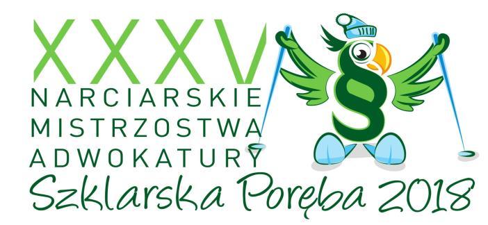 XXXV NARCIARSKIE MISTRZOSTWA ADWOKATURY SZKLARSKA PORĘBA 01-04 MARCA 2018 ROKU Narciarski Bieg Stulecia Adwokatury Kobiety Osiągnięty czas Starta 1. 792 Derezińska Małgorzata Gdańsk 00:35:03 2.