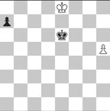 błędem byłoby zagranie 2.Re6? a4 3.f4 a3 4.f5 a2 5.f6 a1d 6.f7 Da3-+. 2...Rg4 Ewentualnie 2...a4 3.f5 a3 4.f6 a2 5.Rg8! a1d 6.f7=. 3.Re6 R f4 Do remisu prowadził również drugi wariant, tj. 3...a4 4.