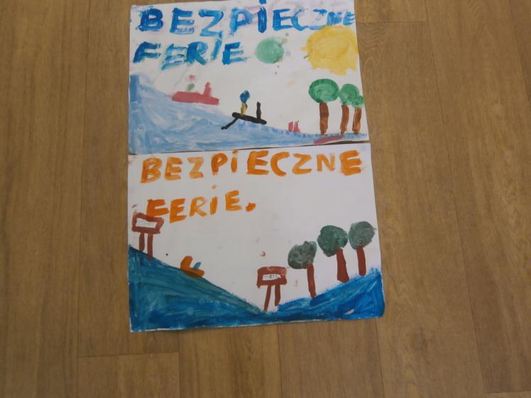 II miejsce -,,Bezpieczne zawody saneczkowe