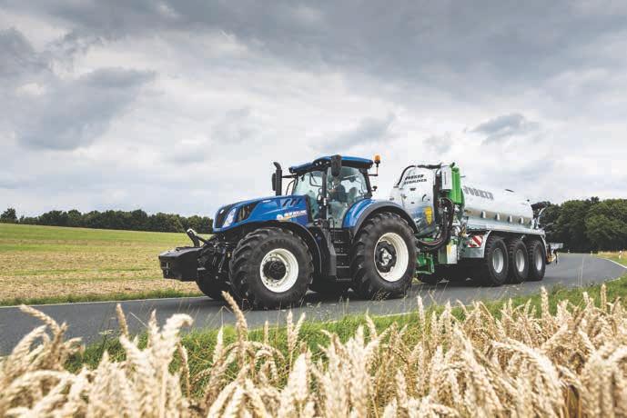 24 HAMOWANIE I UKŁAD NAPĘDOWY Super bezpieczny, super stabilny transport. Dla dzisiejszych, nowoczesnych rolników szybki transport stanowi fundamentalną część pracy.
