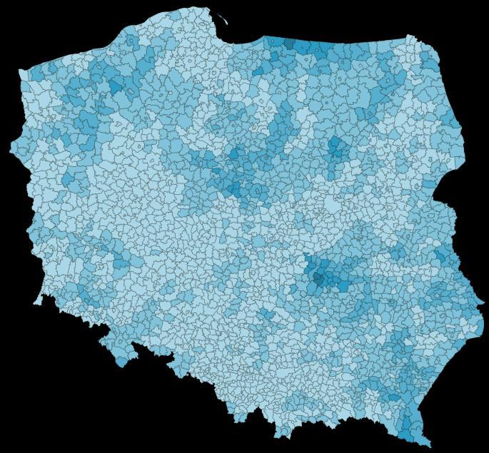 Udział bezrobotnych zarejestrowanych