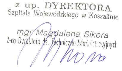 Kontakt: Koszalin, 20 lipca 2009r. Centrala (094) 34 88-400 Sekretariat (094) 34 88 151 Dyrektor (094) 34 88 102 Dział Jakości i Marketingu (094) 34 88 380 Fax (094) 34 88 103 e-mail: zampub.swk@ko.