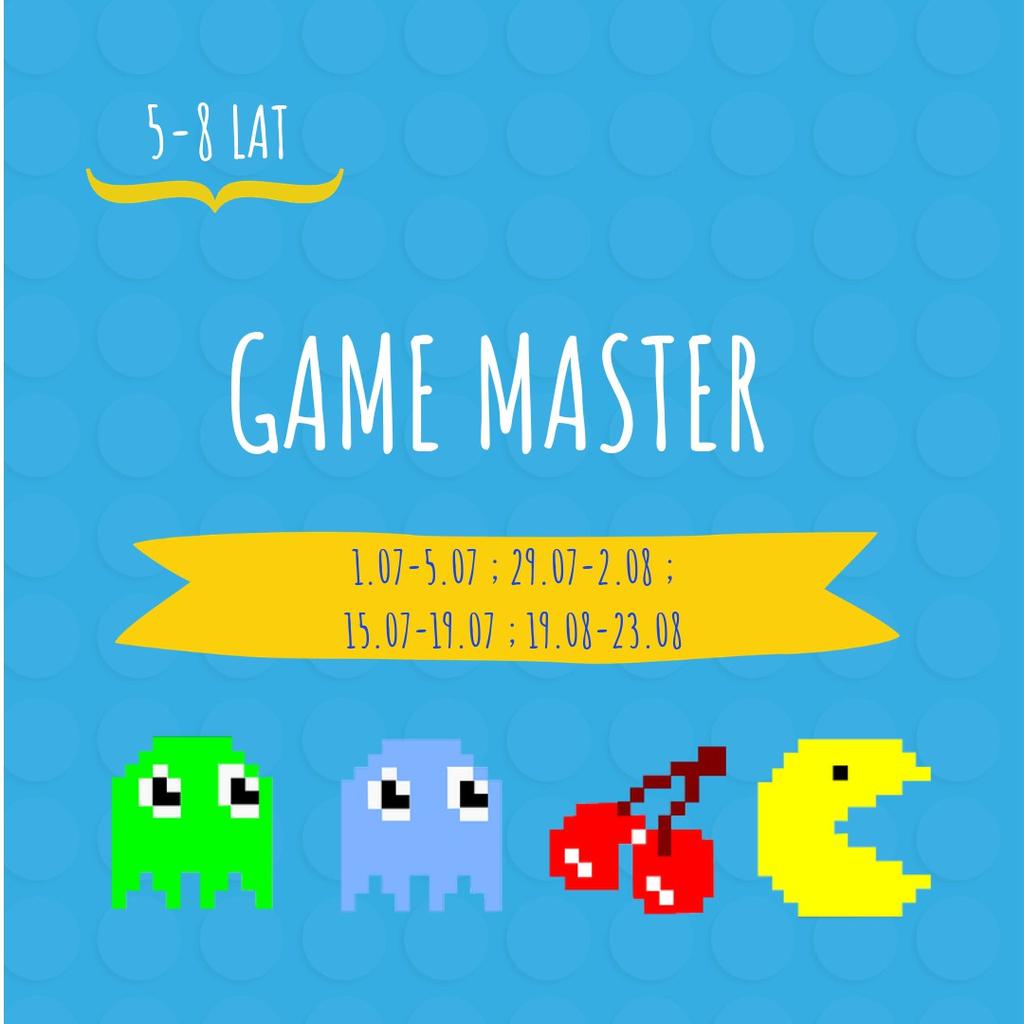 GAME MASTER [dzieci 5 8 lat] CZY SŁYSZAŁEŚ KIEDYŚ O SUPER MARIO BROS, PACMANIE, FORTNITE CZY MINECRAFCIE? RAZEM Z NAMI POZNASZ ŚWIAT GIER KOMPUTEROWYCH.