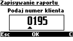 Gdy numer zostanie wprowadzony i zatwierdzony klawiszem OK.