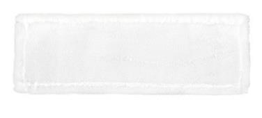 grupy mikrofazy białej wytrzymałość: 300 cykli prania kurczliwość: do 2,5 % temperatura prania: do 95 C gramatura w mopie: 40 cm min 170g gramatura w mopie: 50 cm min 220 g