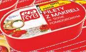 pomidorowym Paprykarz Szczeciński 4,05 ERA RYB Filety ze śledzia w sosie pomidorowym ERA RYB Filety z makreli w