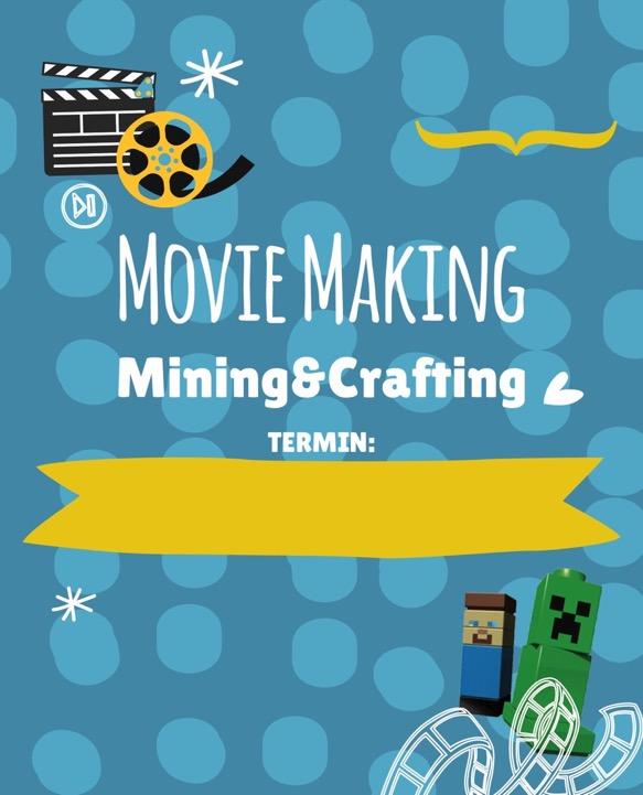 9-12 lat MOVIE MAKING MINECRAFT Dzieci krok-po-kroku poznają tajniki przygotowania i produkcji animacji poklatkowych, budują swój własny scenariusz, scenografię, animują postacie, dokonują montażu