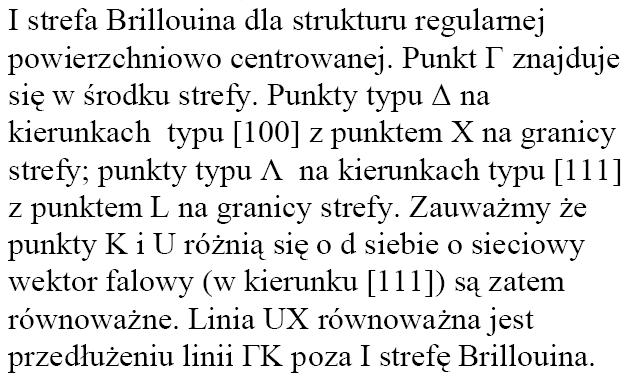 Stefy Blloua Pewsza stefa Blloua dla stutuy fcc - czteastośca Odległośc: d