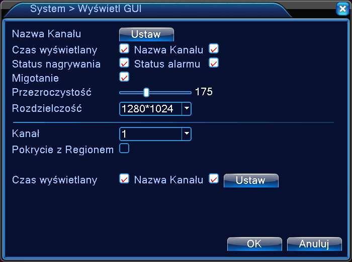 2.5 Zmiana rozdzielczości na wyjściu HDMI/VGA.