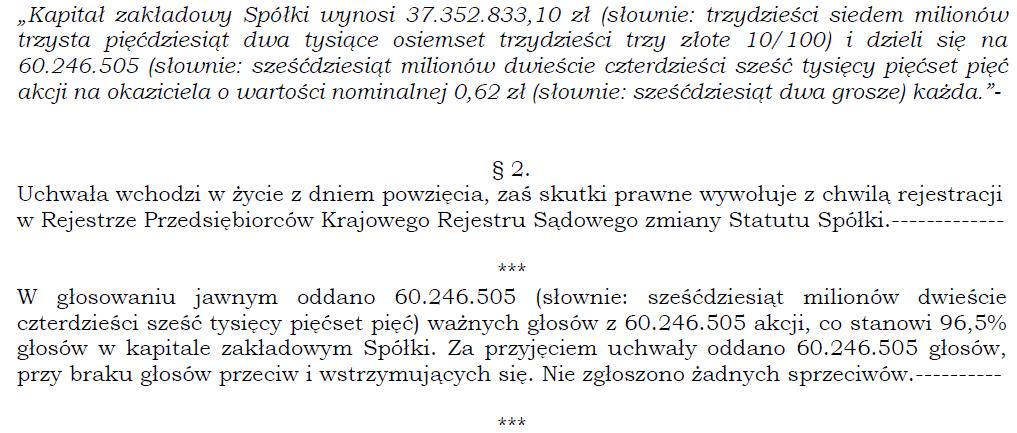 zgromadzenia w sprawie zmian