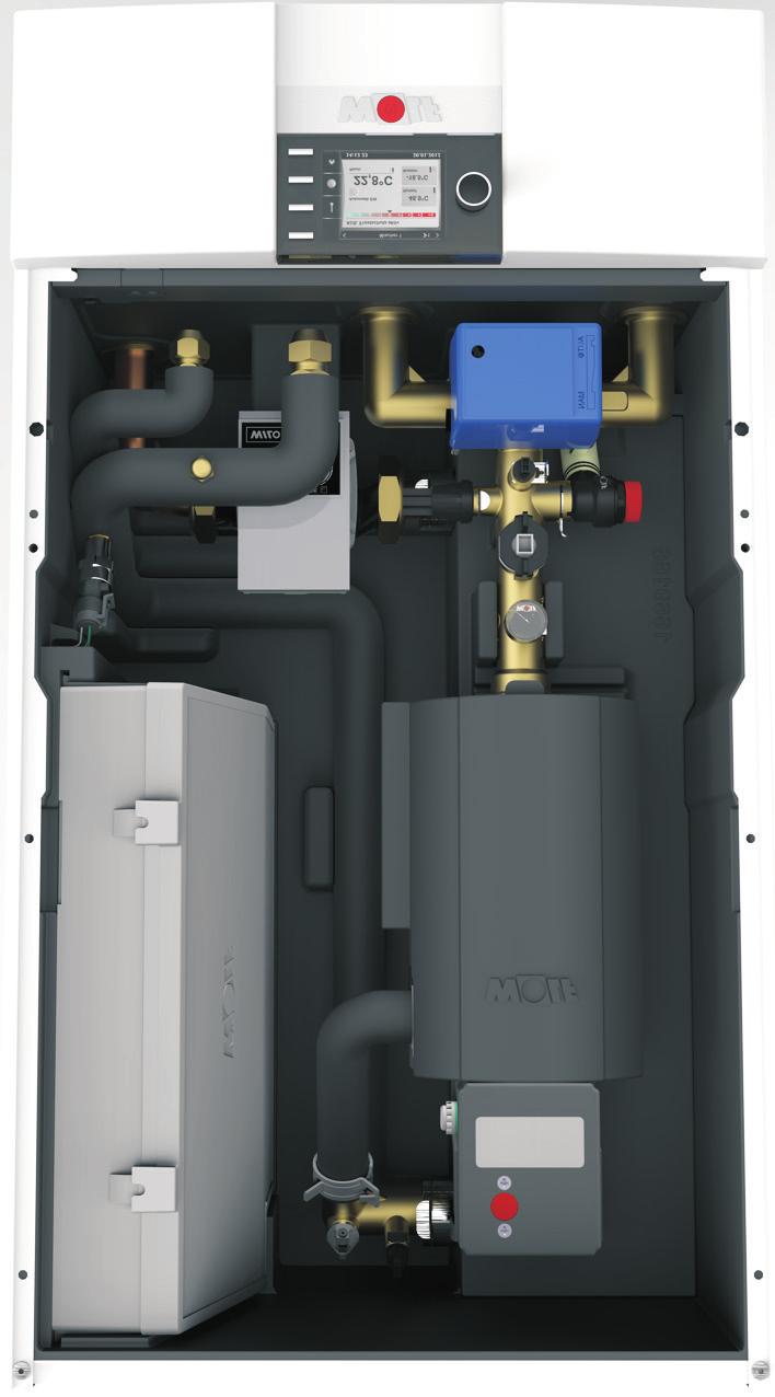POWIETRZNO-WODNE POMPY CIEPŁA TYPU SPLIT BWL-1-S/BWL-1-SB STRUKTURA MODUŁU WEWNĘTRZNEGO/ZASADA DZIAŁANIA STRUKTURA MODUŁU WEWNĘTRZNEGO odpowietrznik elektronika sterująca i przyłącze elektryczne