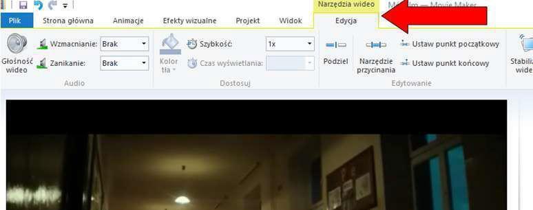 Ładujemy całą ścieżkę do programu Windows Movie Maker,