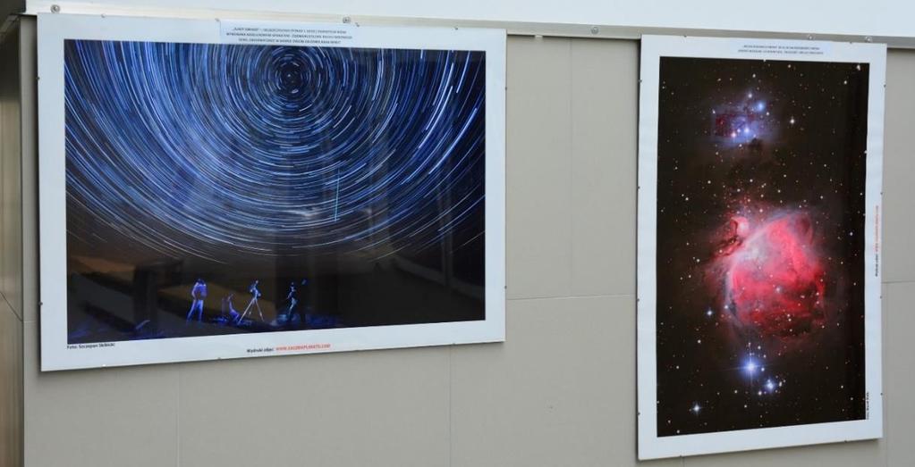 Spektakularnym uzupełnieniem wykładu Astrofotografia w praktyce była wystawa przygotowana przez Białostocki Oddział Polskiego Towarzystwa