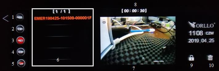 Funkcja kamery cofania możliwa jest tylko po podłączeniu przewodów kamery tylnej do świateł cofania podłączenie opisane jest w dalszej części instrukcji.