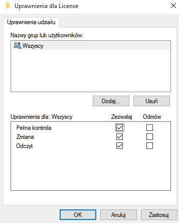 Klikamy OK i w kolejnym oknie również OK.