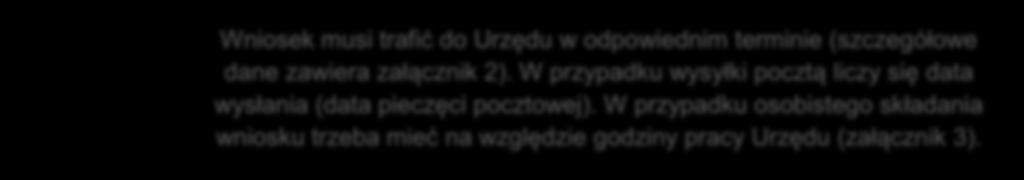 Wniosek można wysłać listem lub złożyć go w Urzędzie. List należy przesłać na adres Urzędu Miejskiego w Zabrzu: Urząd Miejski w Zabrzu ul.