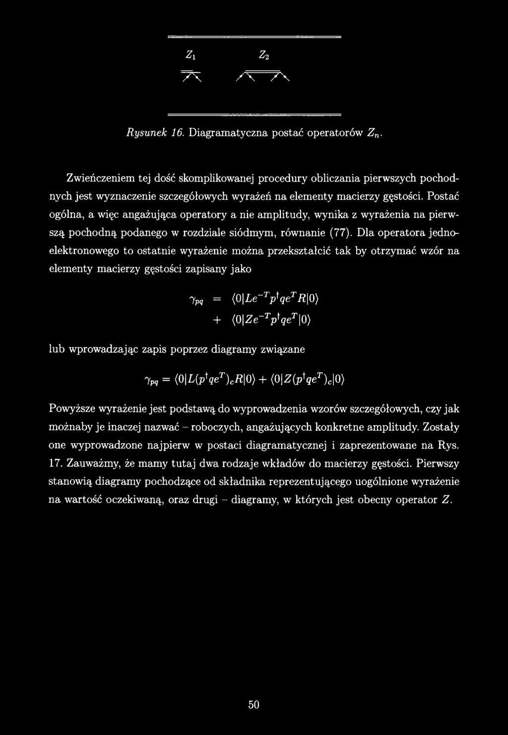 Zx Z2 y \ / \ 7 \ Rysunek 16. Diagramatyczna postać operatorów Z n.
