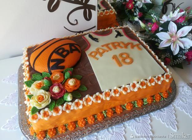 Tort na 18 lat- II wersja Autor: babcitereskiciasta Przepisów: 489 Ocena: 6457 > 6 os. > 60 min trudne przystępne Składniki: BISZKOPT: 4 x (30x40) -4 jajka -150 g. cukru -1 duży budyń na 3/4 l.tj.
