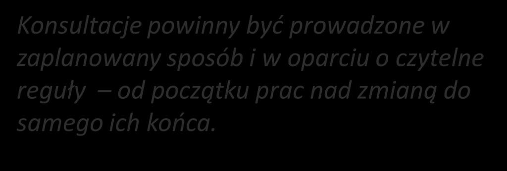 Siedem zasad konsultacji (3) 6.