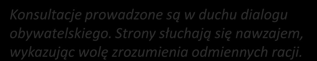 Siedem zasad konsultacji (1) 1.