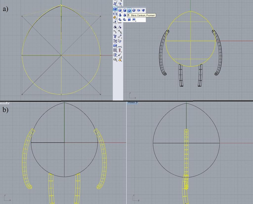 Celem projektu realizowanego w ramach laboratoriów z Grafiki Komputerowej było zamodelowanie wybranej postaci z sekcji cartoons ze strony producenta programu Rhinoceros.