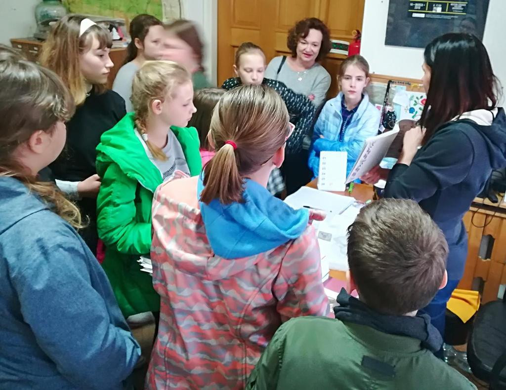 historii i działalności samego Muzeum jak i biblioteki Czytali również na głos książki pisane tzw łacinką Ciekawym punktem wycieczki było zwiedzanie stałej