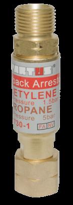 butli acetylen / propan /8 LH przy reduktorze butli tlen /4 RH przy palniku acetylen /