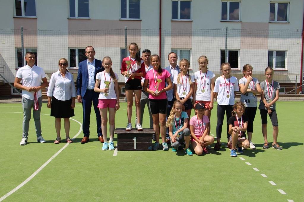 Kat.- Dziewczęta 2005-2007 1. Osipiuk Klaudia 2. Zawadzka Emilia 3. Kieruczenko Katarzyna 4. Noskowicz Natalia 5.