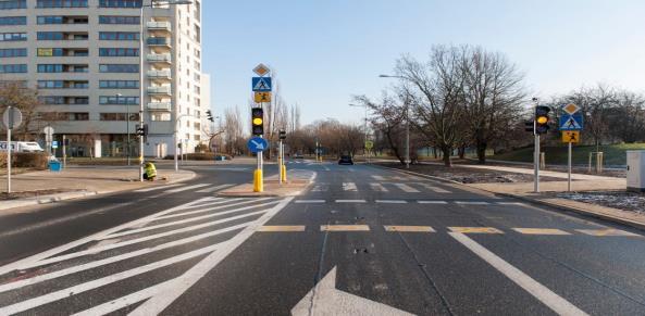 skrzyżowanie, C- że możesz tylko zawrócić na skrzyżowaniu. 11.