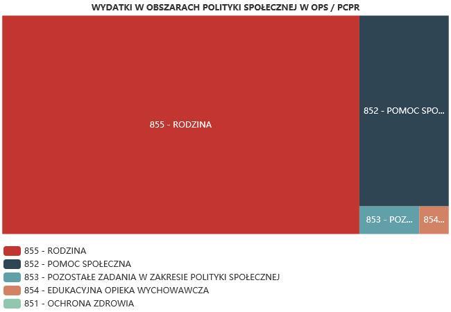 ŚRODKI FINANSOWE NA WYDATKI W POMOCY SPOŁECZNEJ I INNYCH OBSZARACH POLITYKI SPOŁECZNEJ W BUDŻECIE JEDNOSTKI SAMORZĄDU TERYTORIALNEGO (zadania własne i zadania zlecone) W złotych WYSZCZEGÓLNIENIE Rok