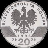 1996 Masa: 31,1 g Nakład: 18 000 szt.  10 zł 40. Rocznica wydarzeń poznańskich Polskiej.