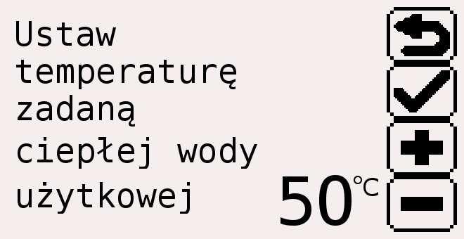 Przyciskami i ustawić żądaną korekcję ilości powietrza i zapisać przyciskiem. Na ekranie dodatkowo wyświetlane są aktualne czasy podawania i przerwy oraz chwilowa moc dmuchawy. 3.