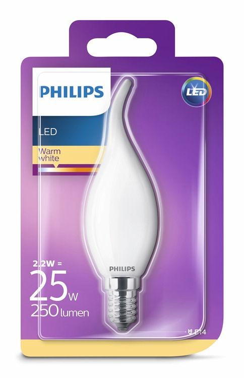 PHILIPS LED Kulka 2,2 W (25 W) E14 Ciepła biel Bez możliwości przyciemniania Ciekawa forma Znajome kształty, które kochasz.