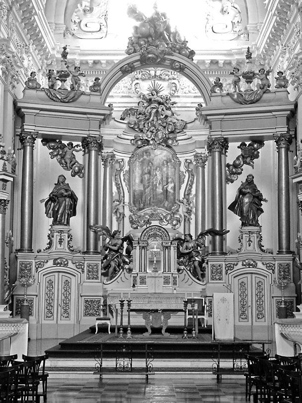 142 Warszawa, kościół Św. Józefa (dawniej Karmelitów Bosych), ołtarz główny, 1749, fot.
