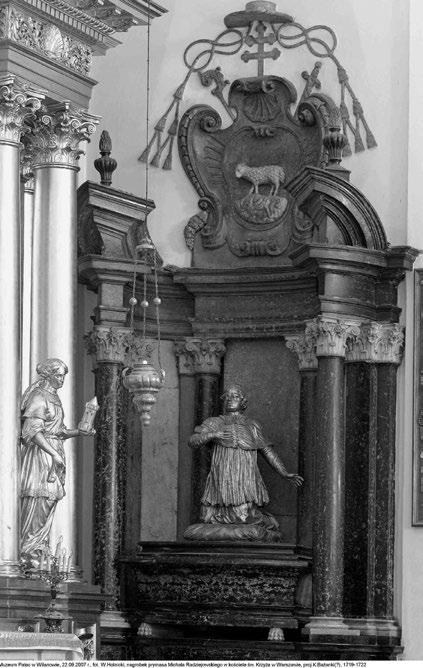 141 Warszawa, kościół Św. Krzyża, Nagrobek kardynała Michała Radziejowskiego, 1719-22, fot.