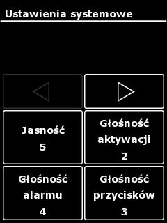 5. Obsługa Ilustracja 0-16: Menu "Ustawienia systemu" 1. W celu zmiany ustawień systemu prosimy nacisnąć na żądany parametr. 2.