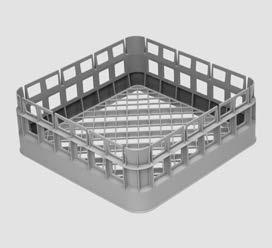 DO SZKŁA - kosz 400 x 400 mm Kosze i akcesoria Kosze z polipropylenu ZMYWARKI PROFESJONALNE 400